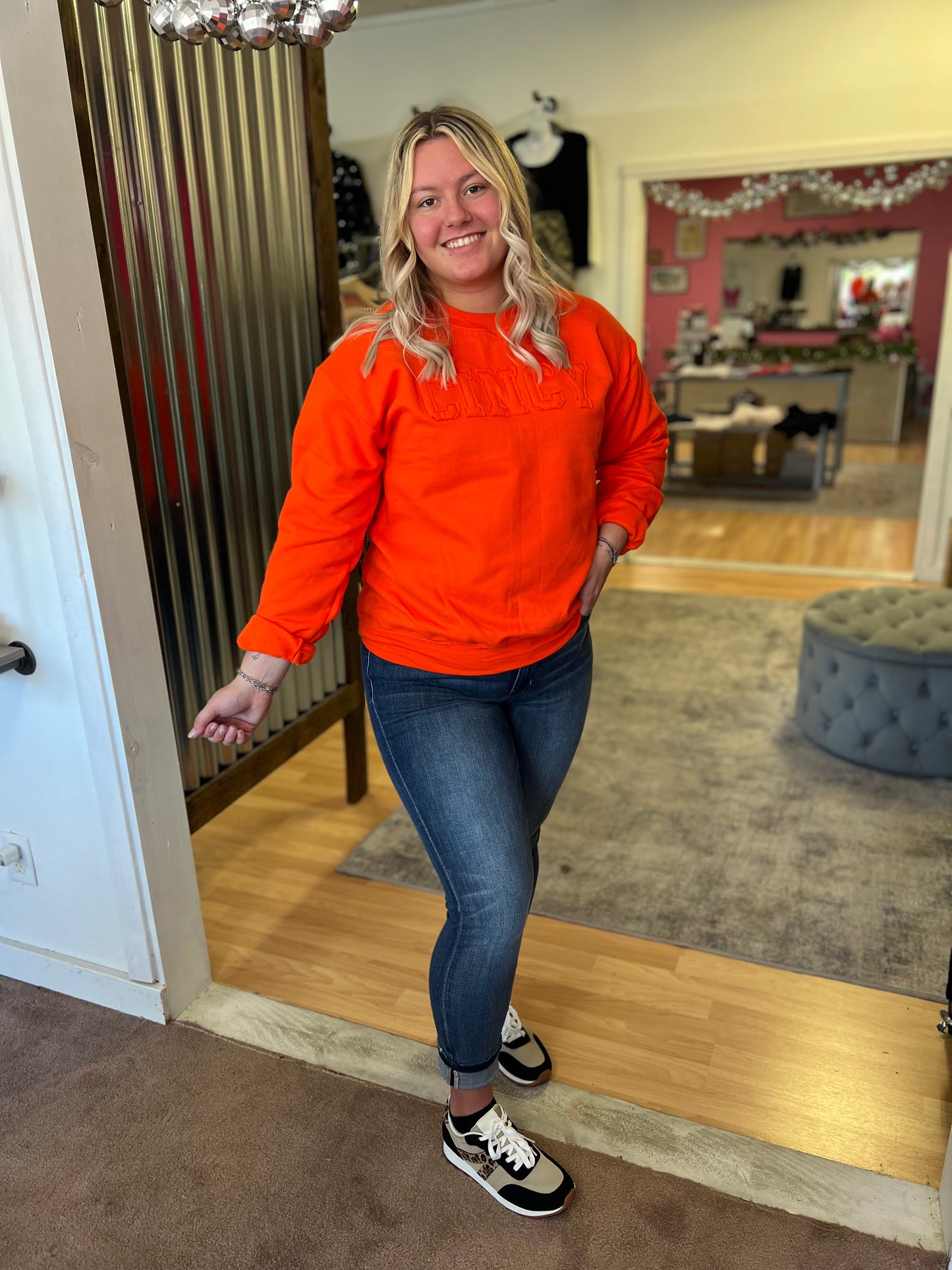 CINCY Applique Sweatshirt