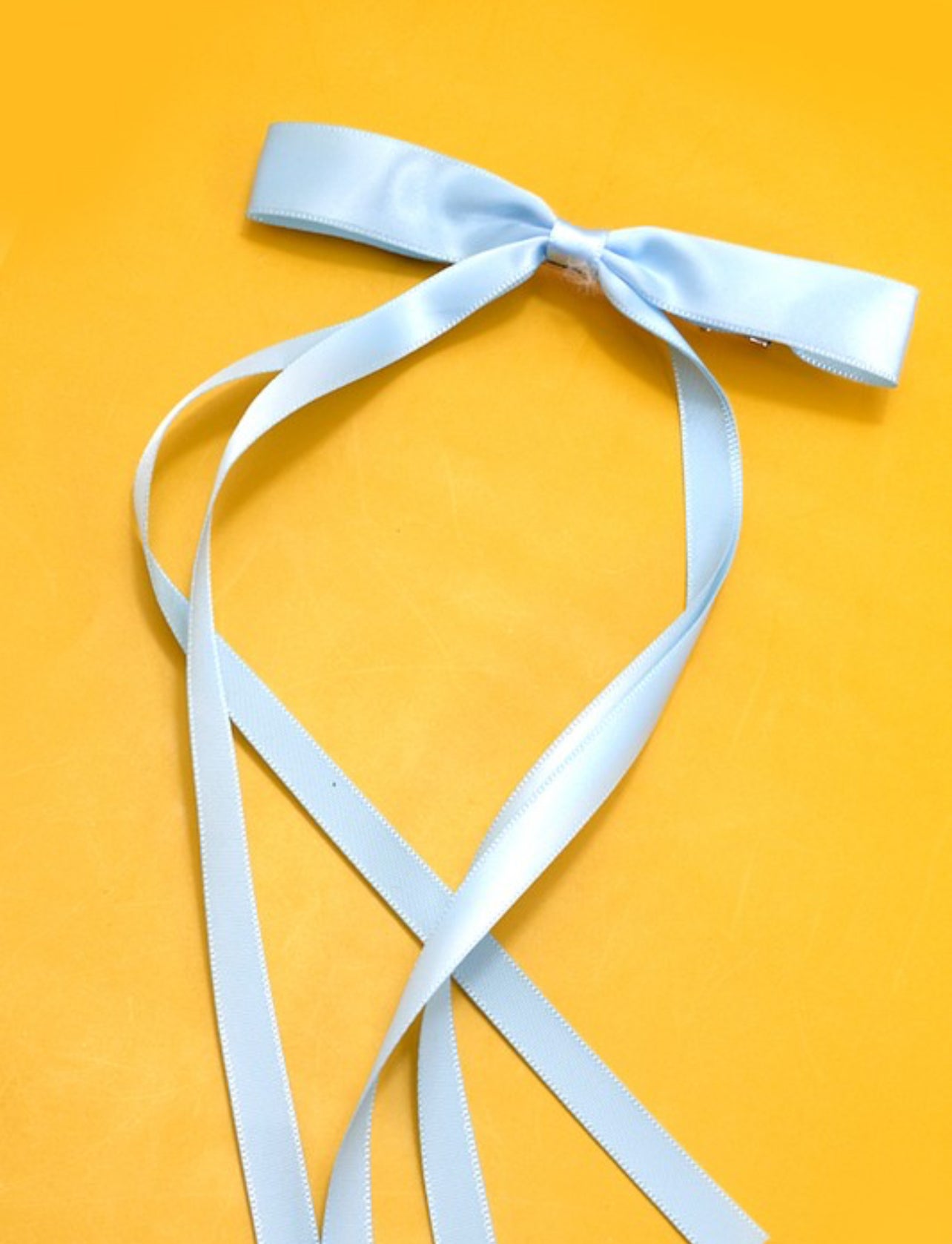 Thin Satin Bow, Blue – Sassy Sisters Boutique LLC