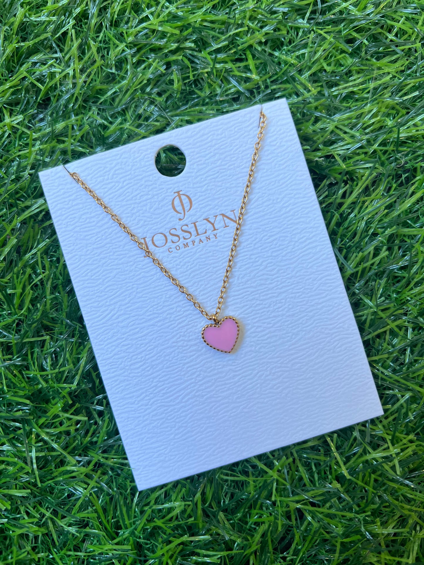 Stainless Steel Heart Necklace, Multi Colors