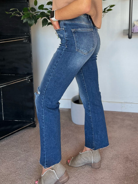 Luna Button Down Straight Leg, RISEN