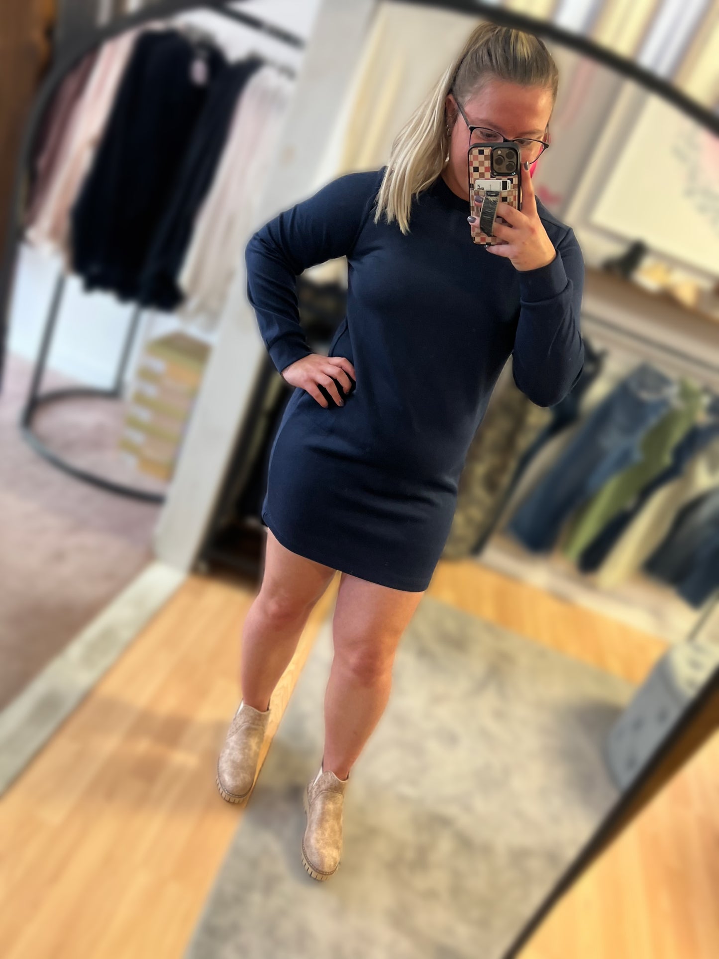 *DOORBUSTER* Everyday Casual Dress, Navy