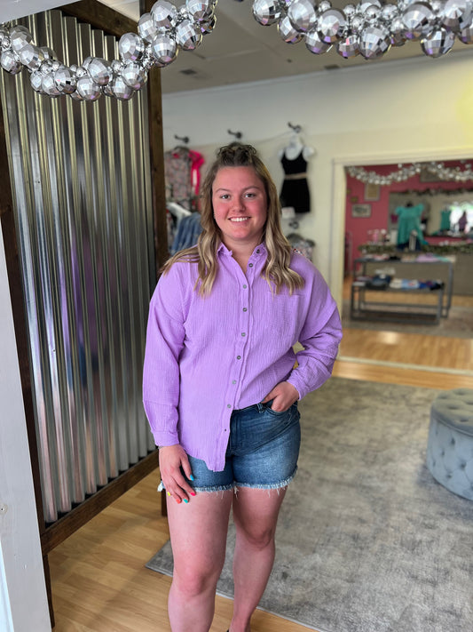 Fancy Like Button Up, Lavender
