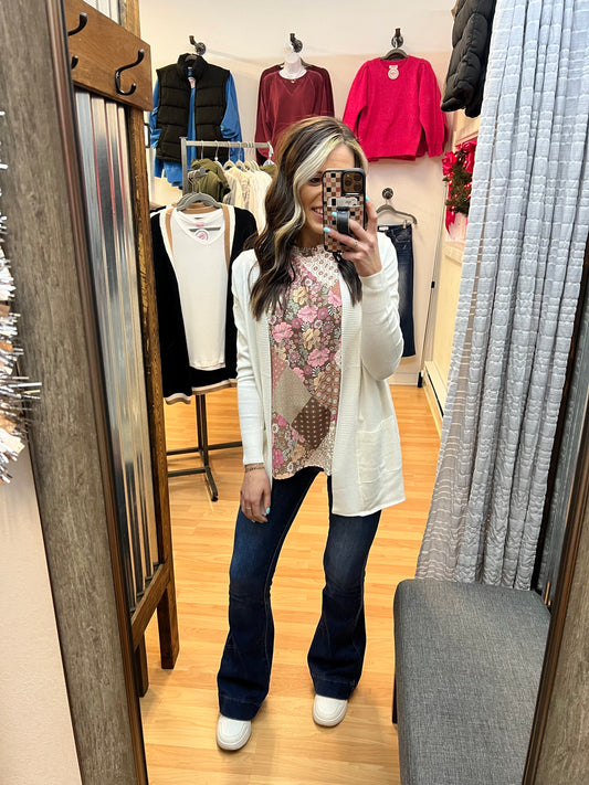 Timeless Cardigan, Ivory