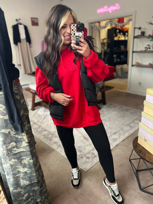 V Waist Leggings, Black