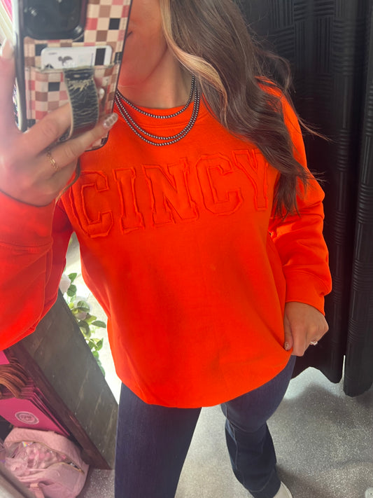 CINCY Applique Sweatshirt