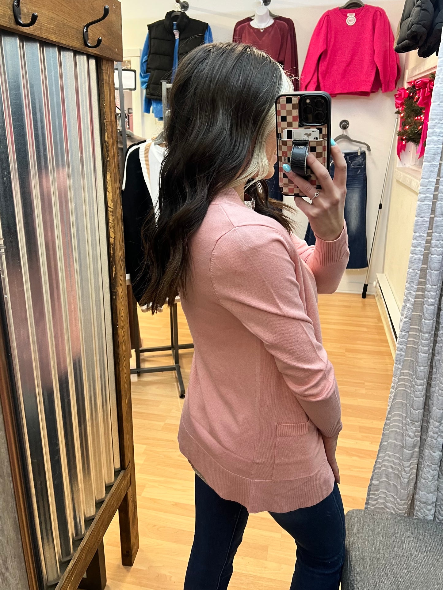 Timeless Cardigan, Dusty Pink