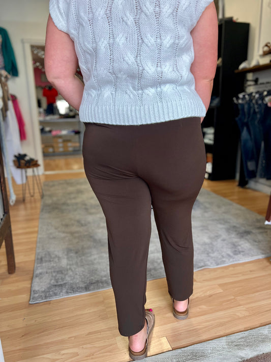 Pleated Pants, Brown