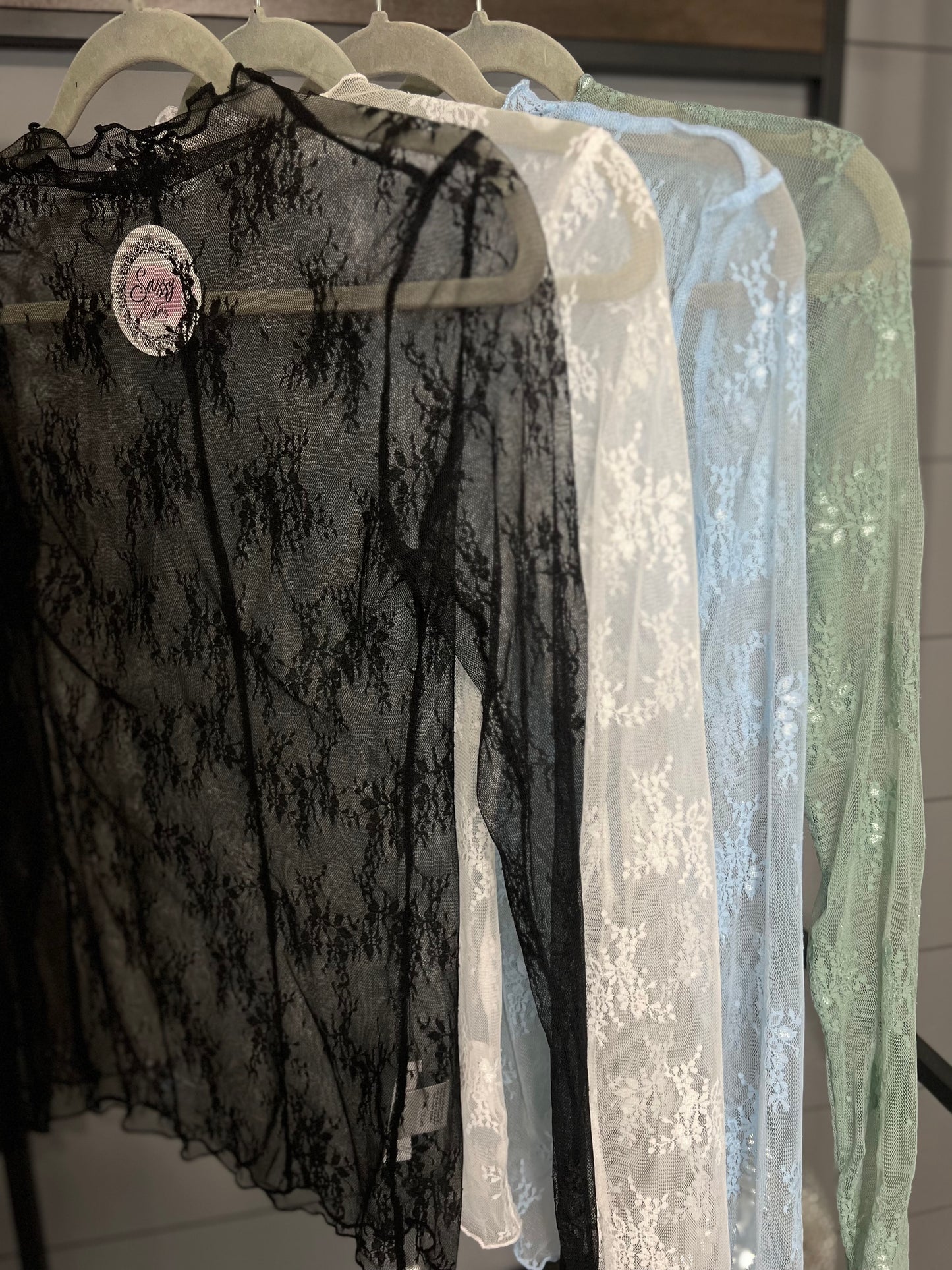 Heartbreaker Mesh Lace Top, White