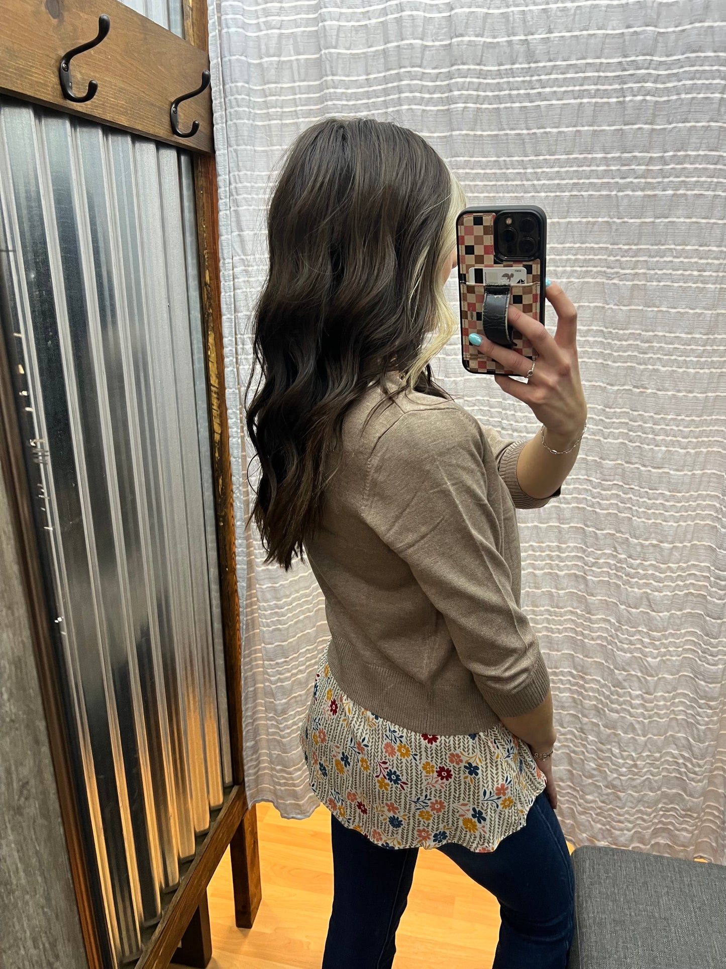 Timeless SHORT Cardigan, Camel