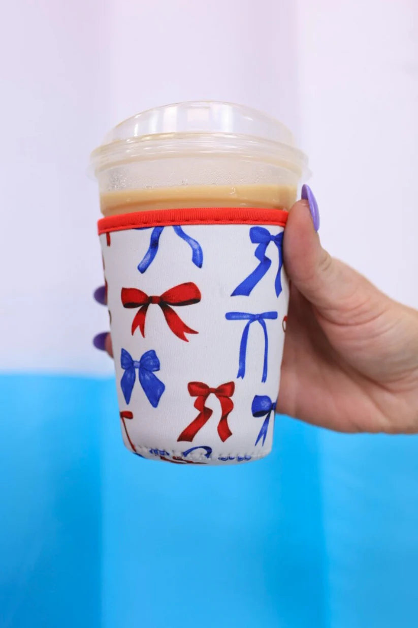 Patriotic Bow Drink Sleeve, 16-18oz