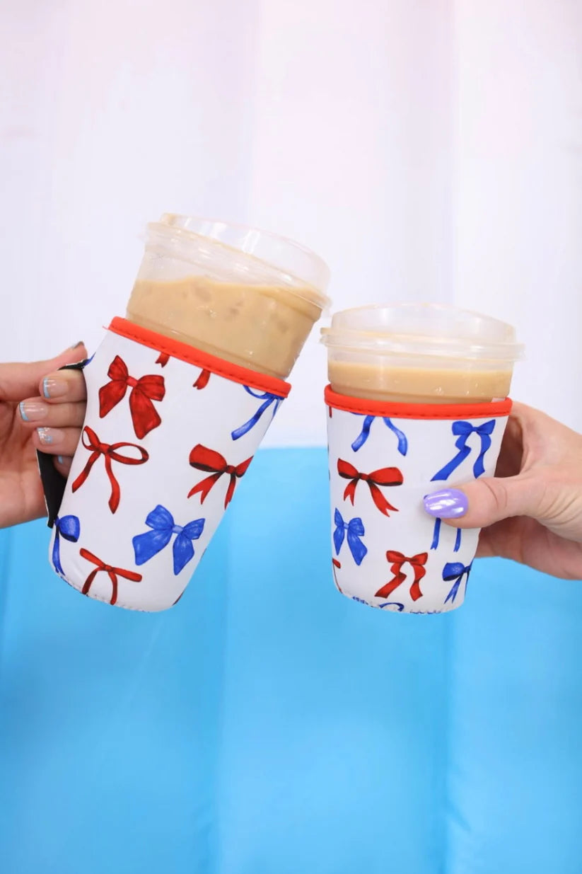 Patriotic Bow Drink Sleeve, 22-24oz