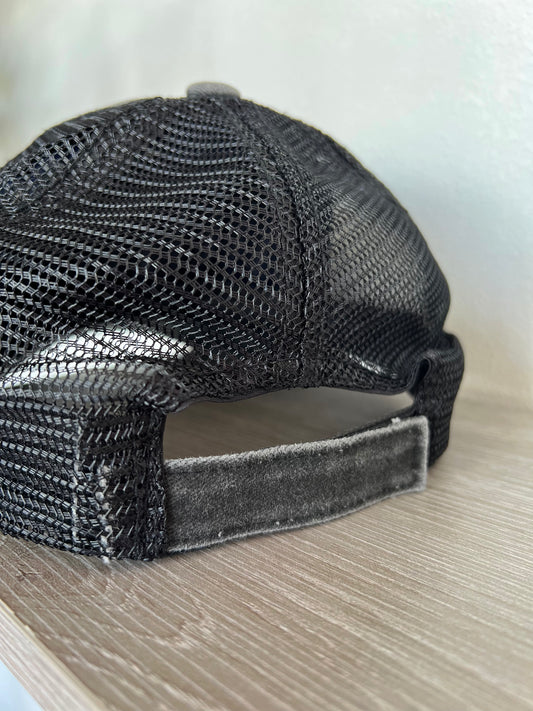 Distressed Hat, Black