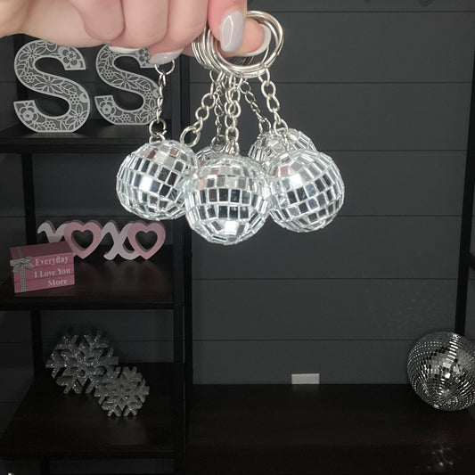 Mini Disco Ball Keychains