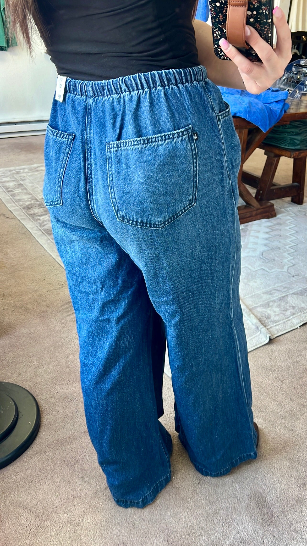 Judy Blue High Rise Palazzo Pants, Dark