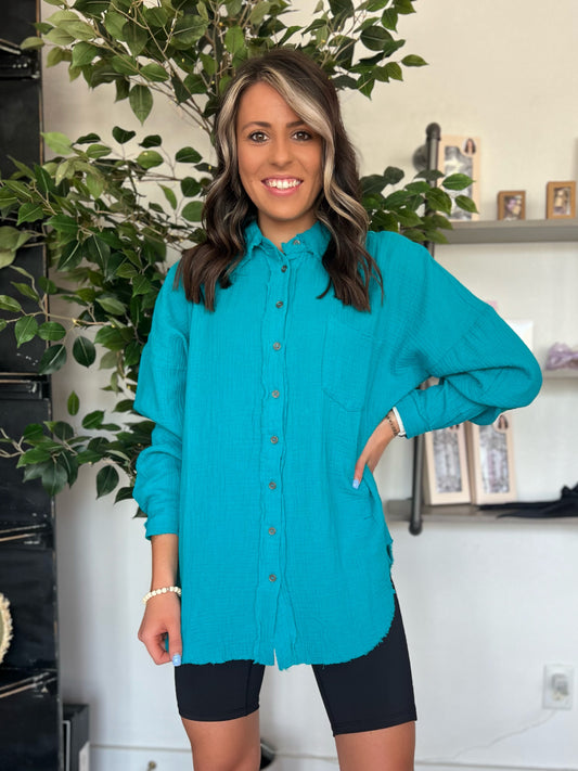 Fancy Like Button Up, Teal
