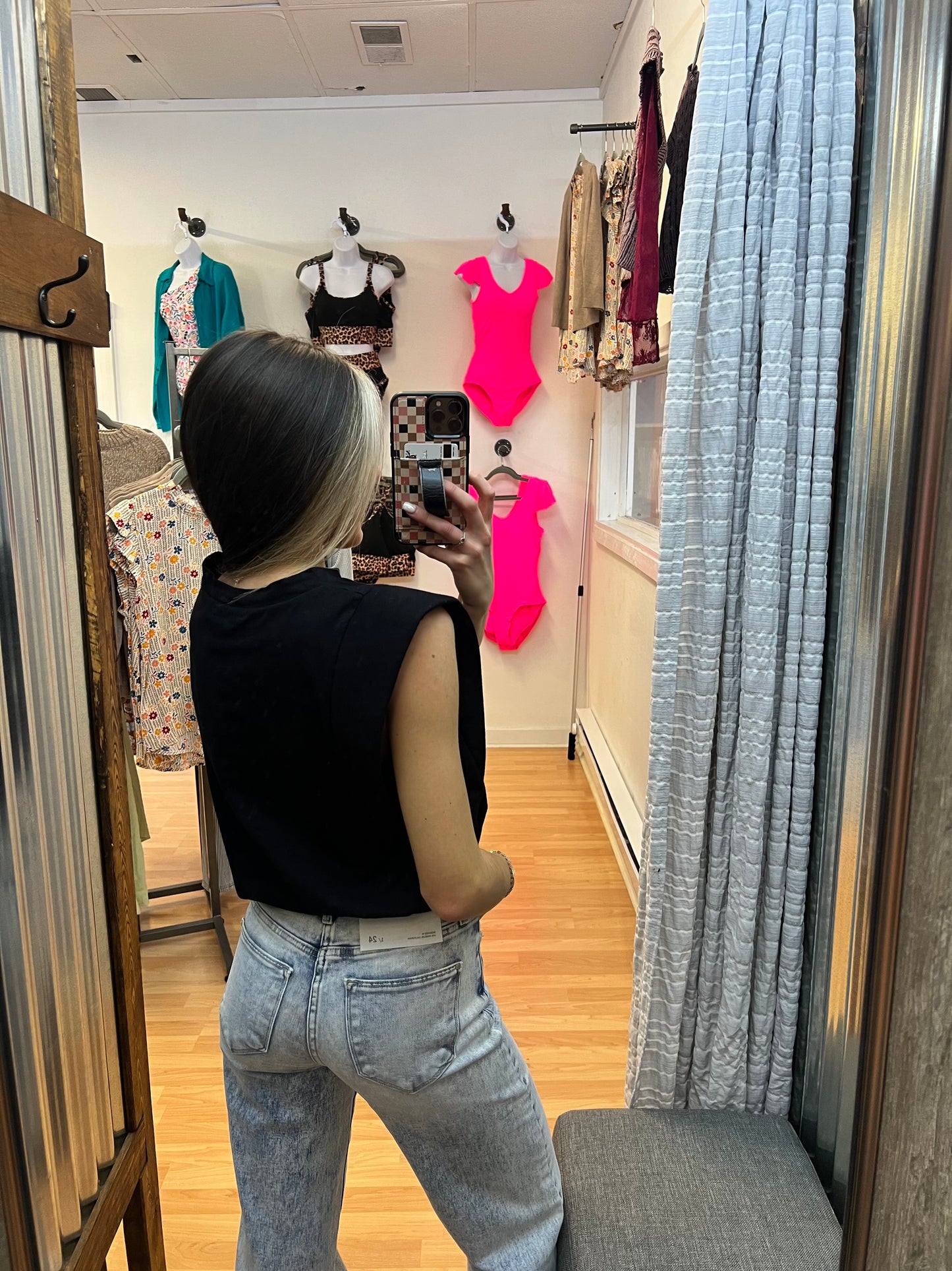 Cap Sleeve Top, Black