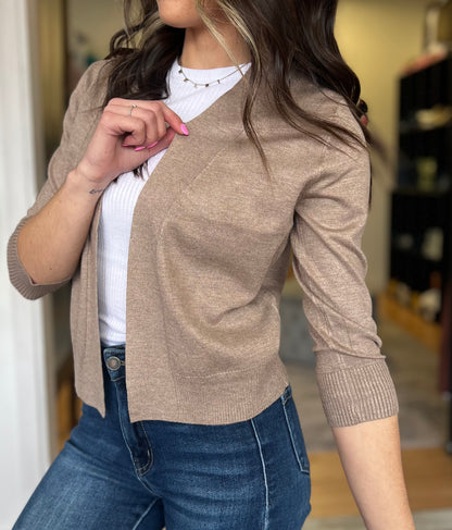 Timeless SHORT Cardigan, Camel