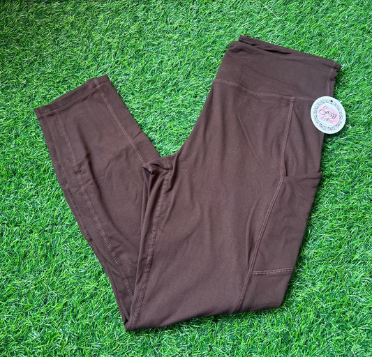 Top Notch Pocket Leggings, Espresso