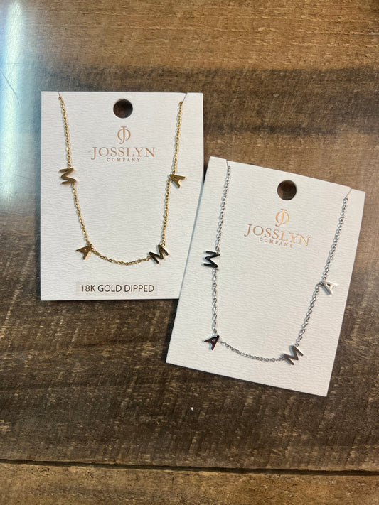 Stainless Steel Waterproof MAMA Necklace