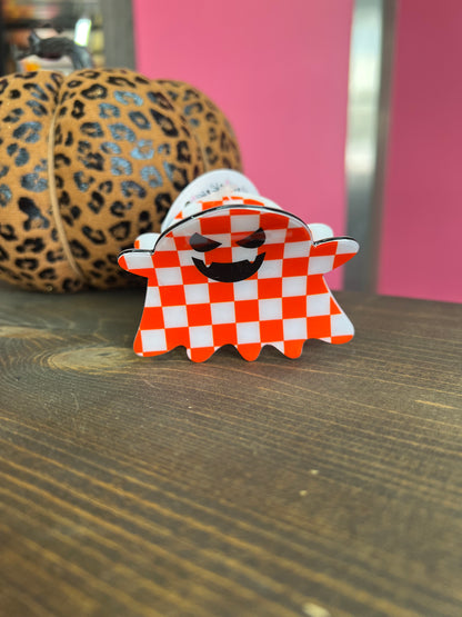 Halloween Ghost Hair Claw Clips
