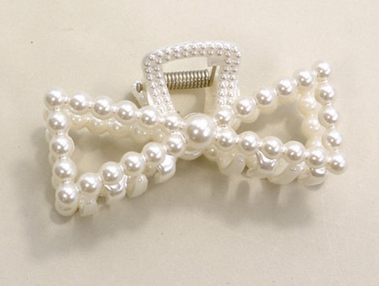 Pearl Hair Clip, Bow