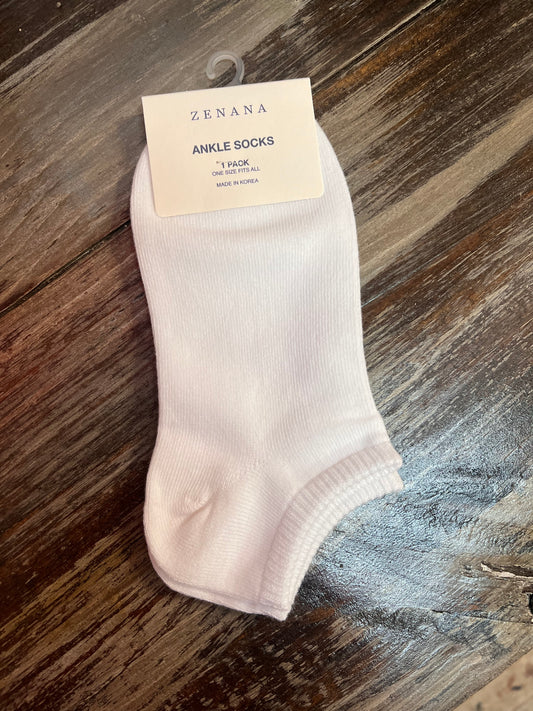 Ankle Socks, White