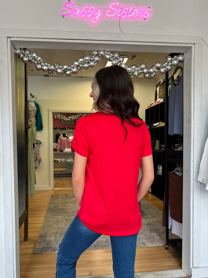 Must Have Basic Tee, Red
