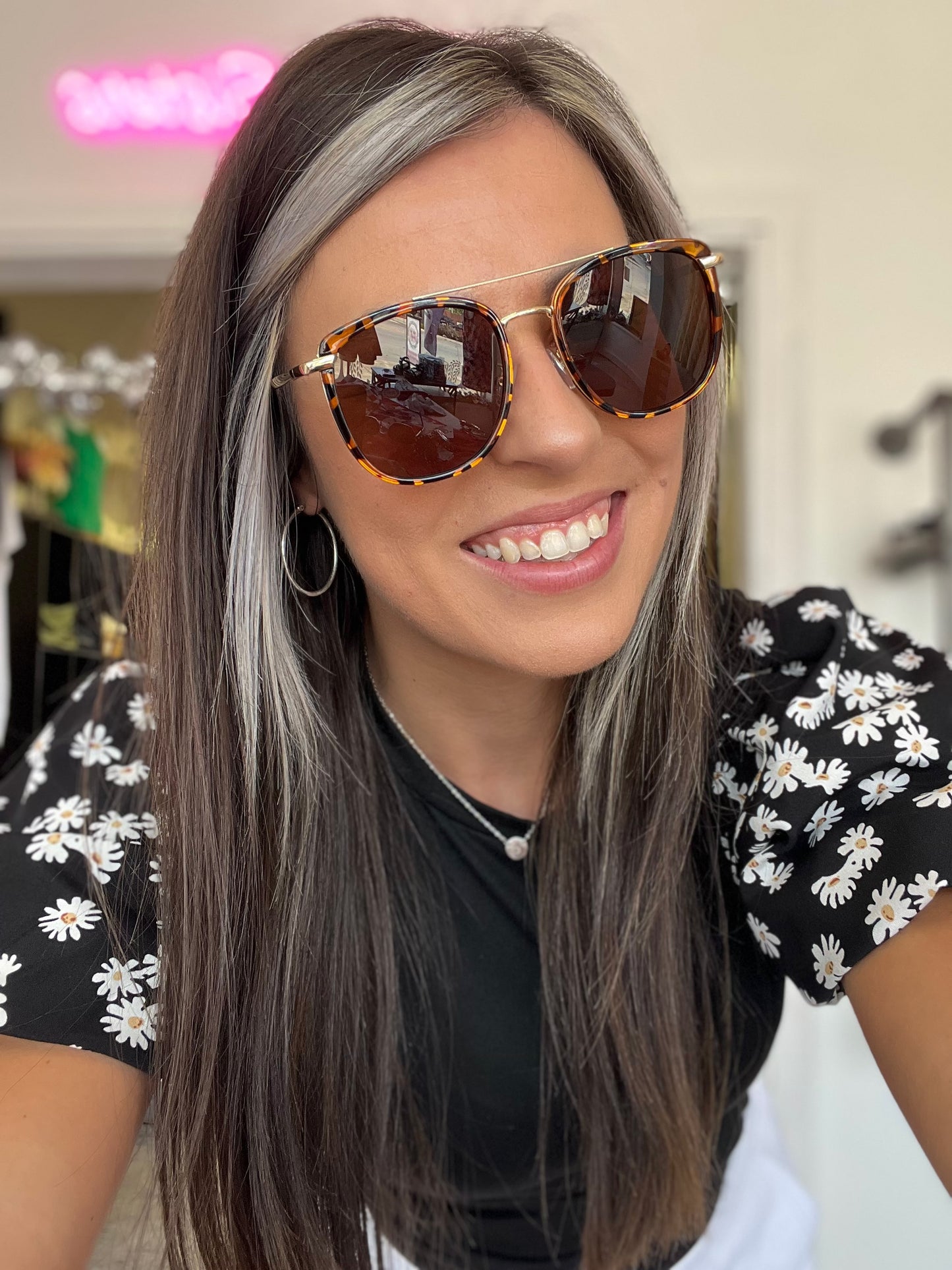 On the Bright Side Sunglasses, Tortoise