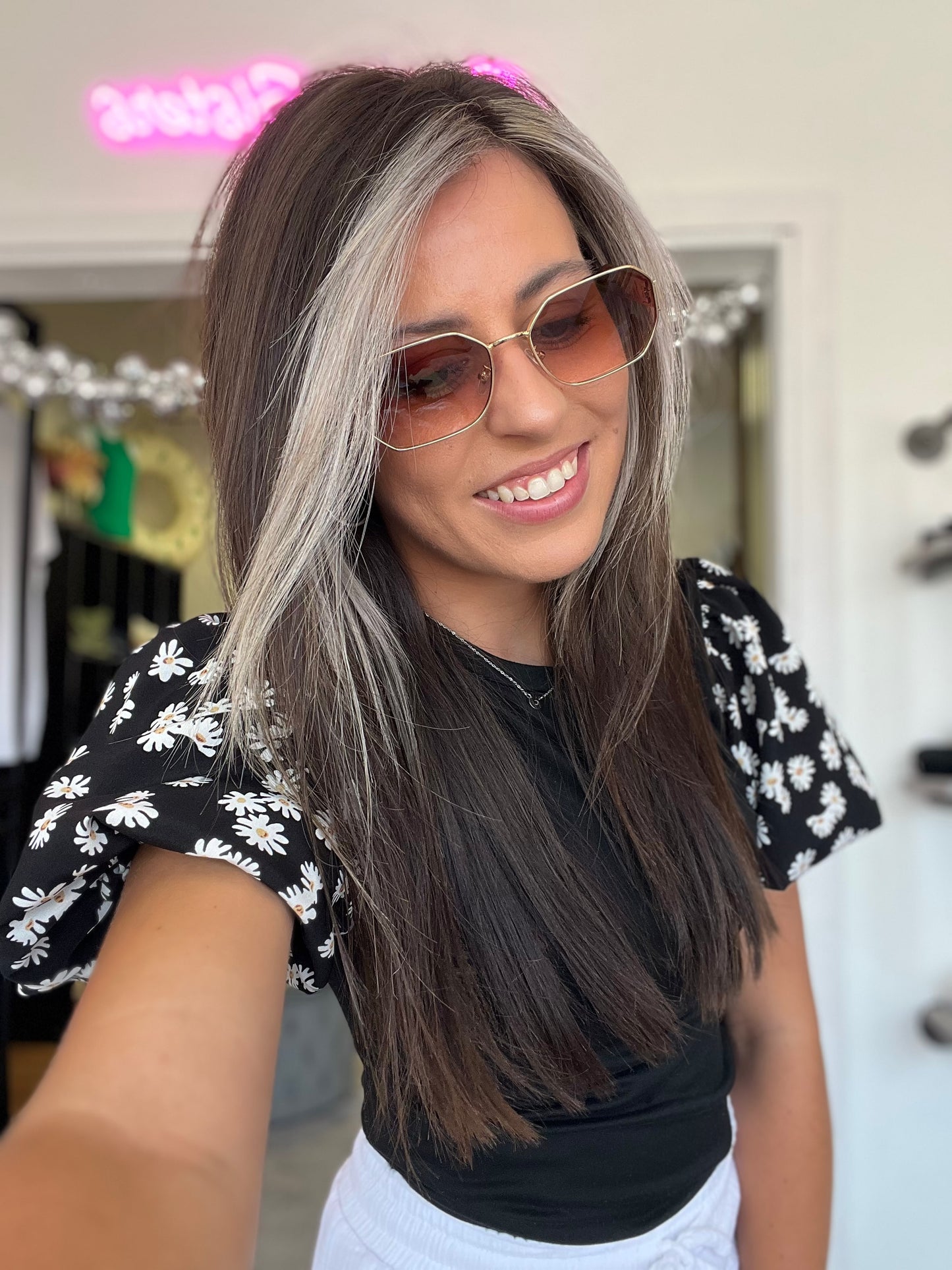 Shady Lady Sunglasses, Brown/Pink