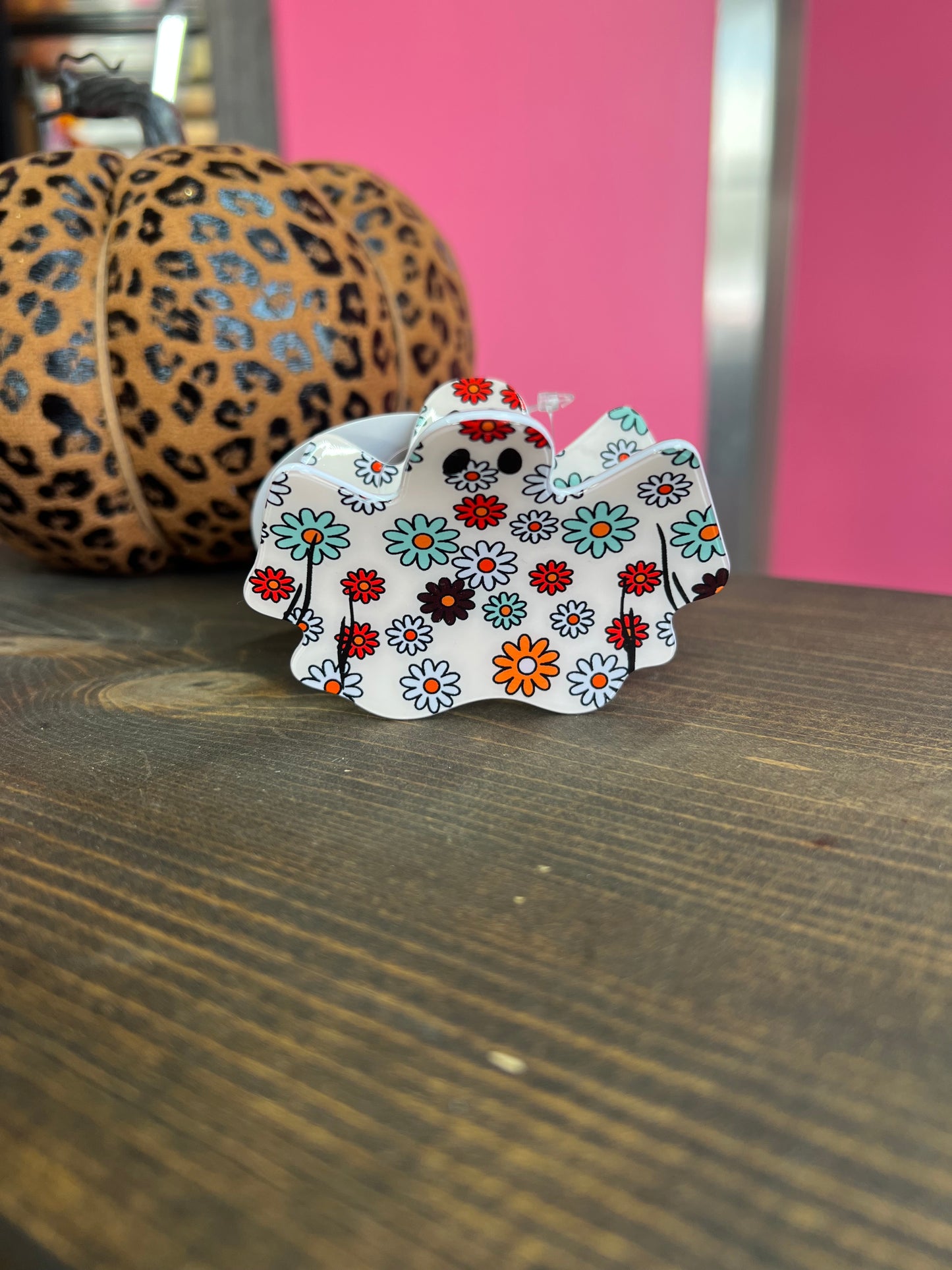 Halloween Ghost Hair Claw Clips
