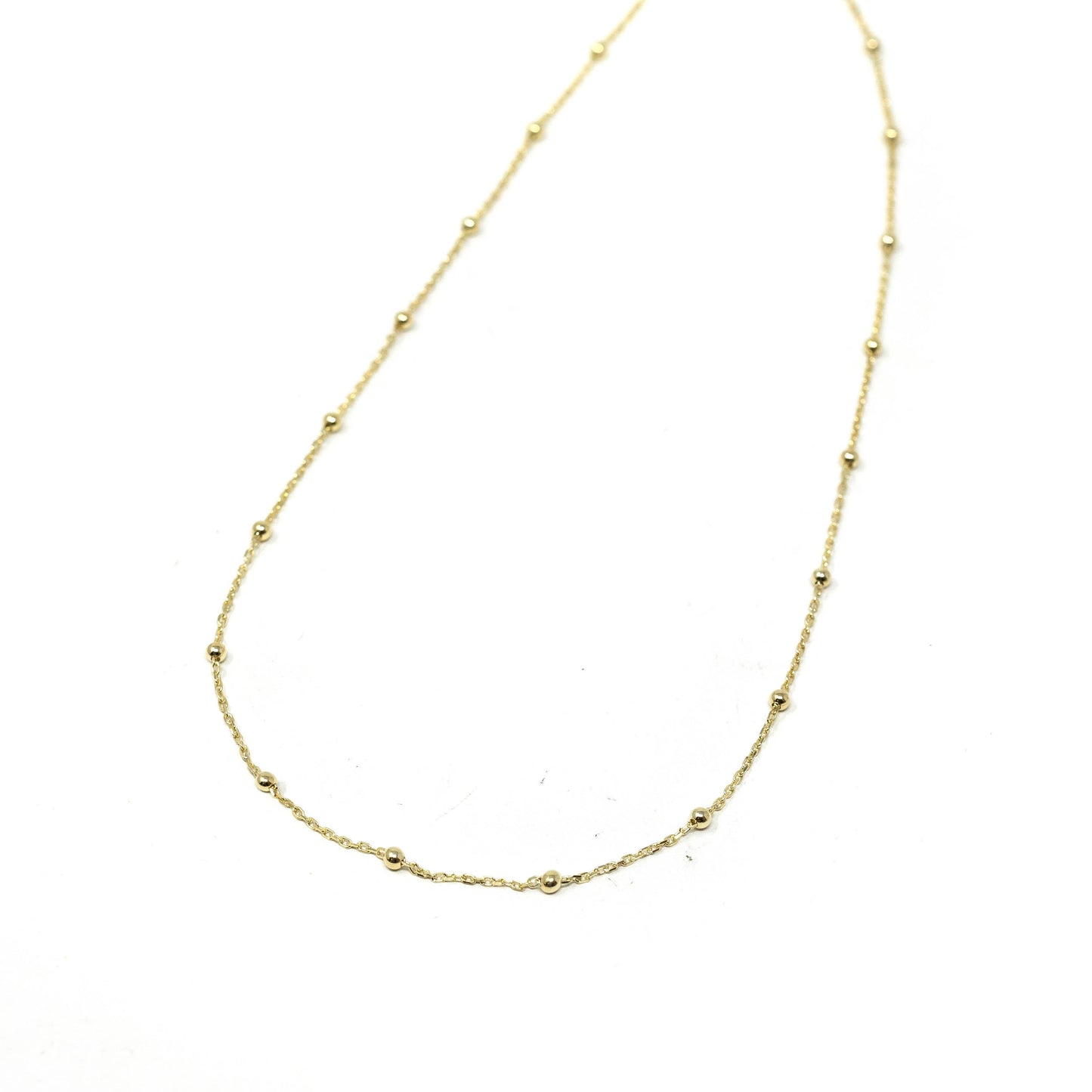 Baby Ball Chain Necklace, Gold