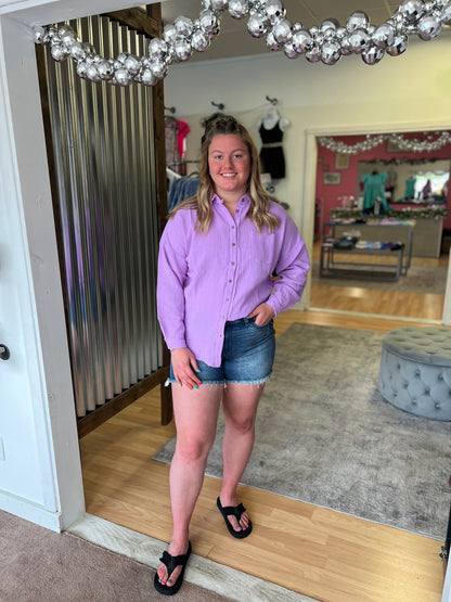 Fancy Like Button Up, Lavender