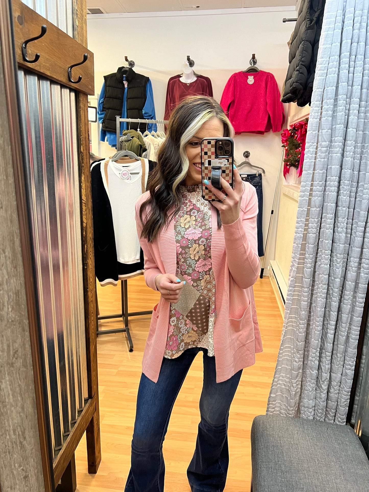 Timeless Cardigan, Dusty Pink