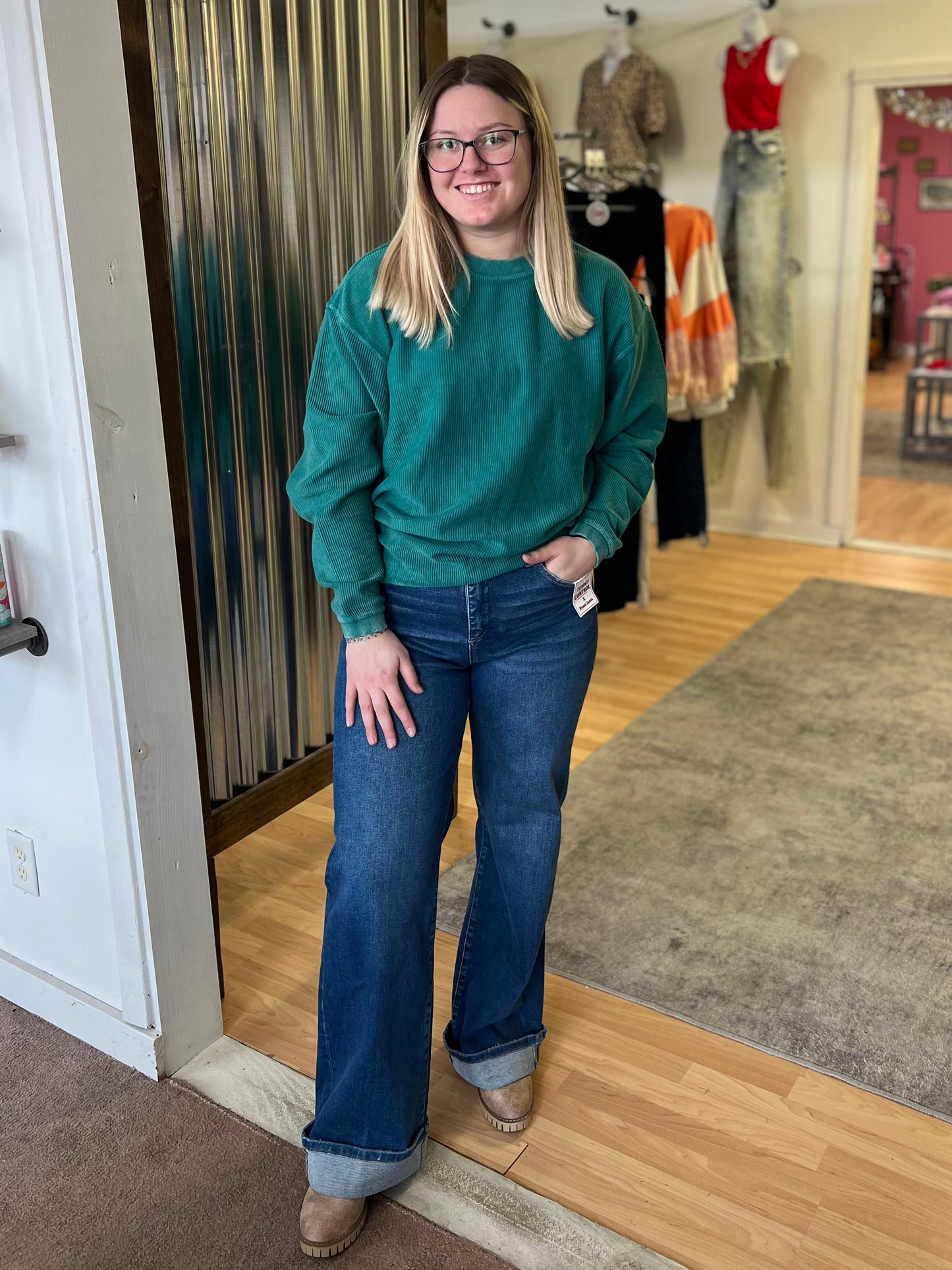 Luxe Corded Crew, Alexandrite