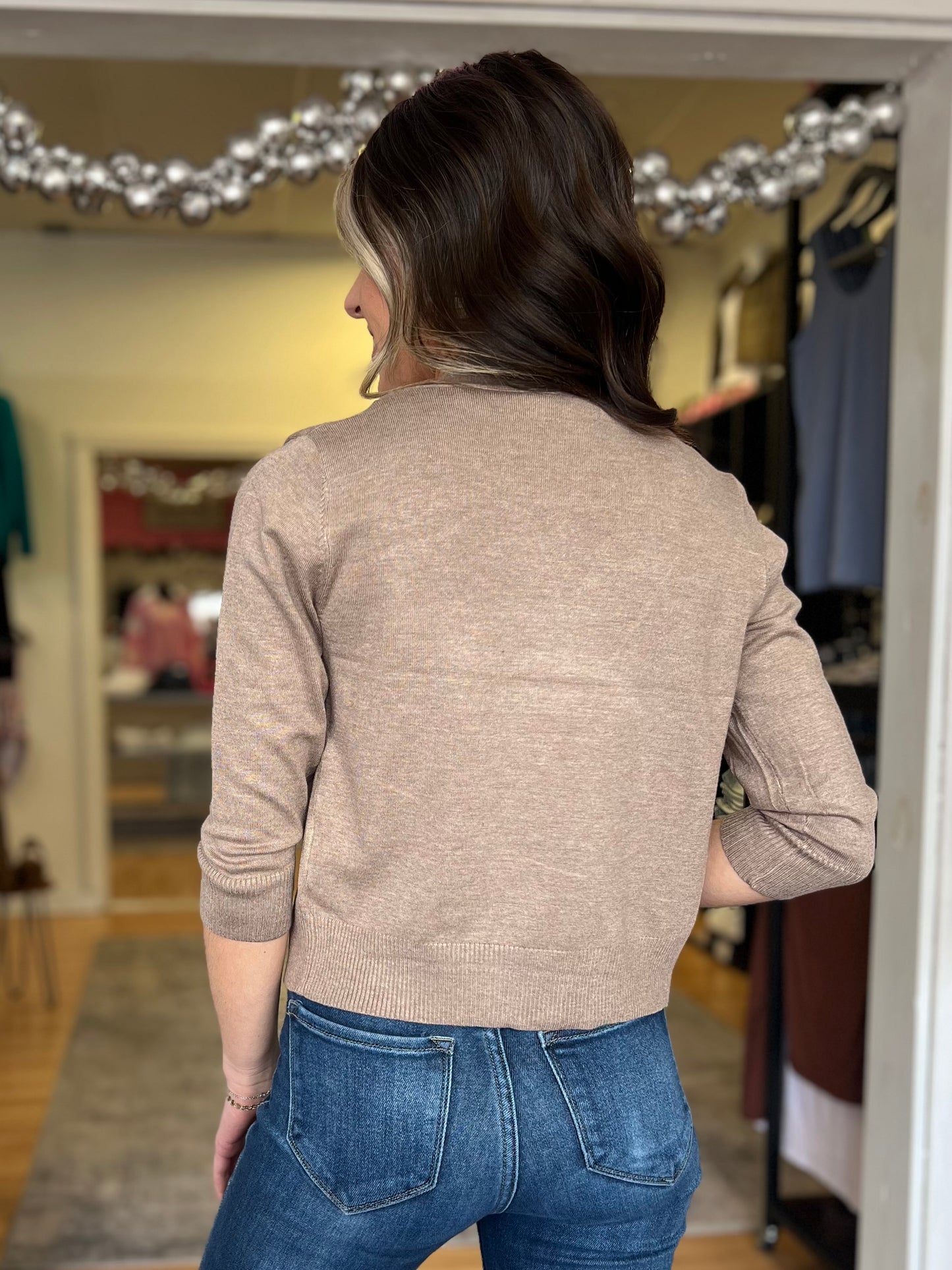 Timeless SHORT Cardigan, Camel