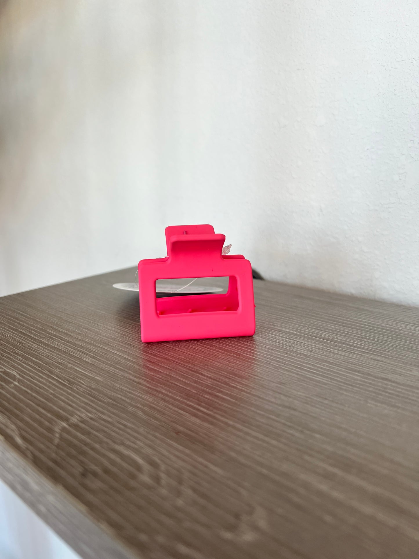 Mini Effortless Hair Clip, Hot Pink