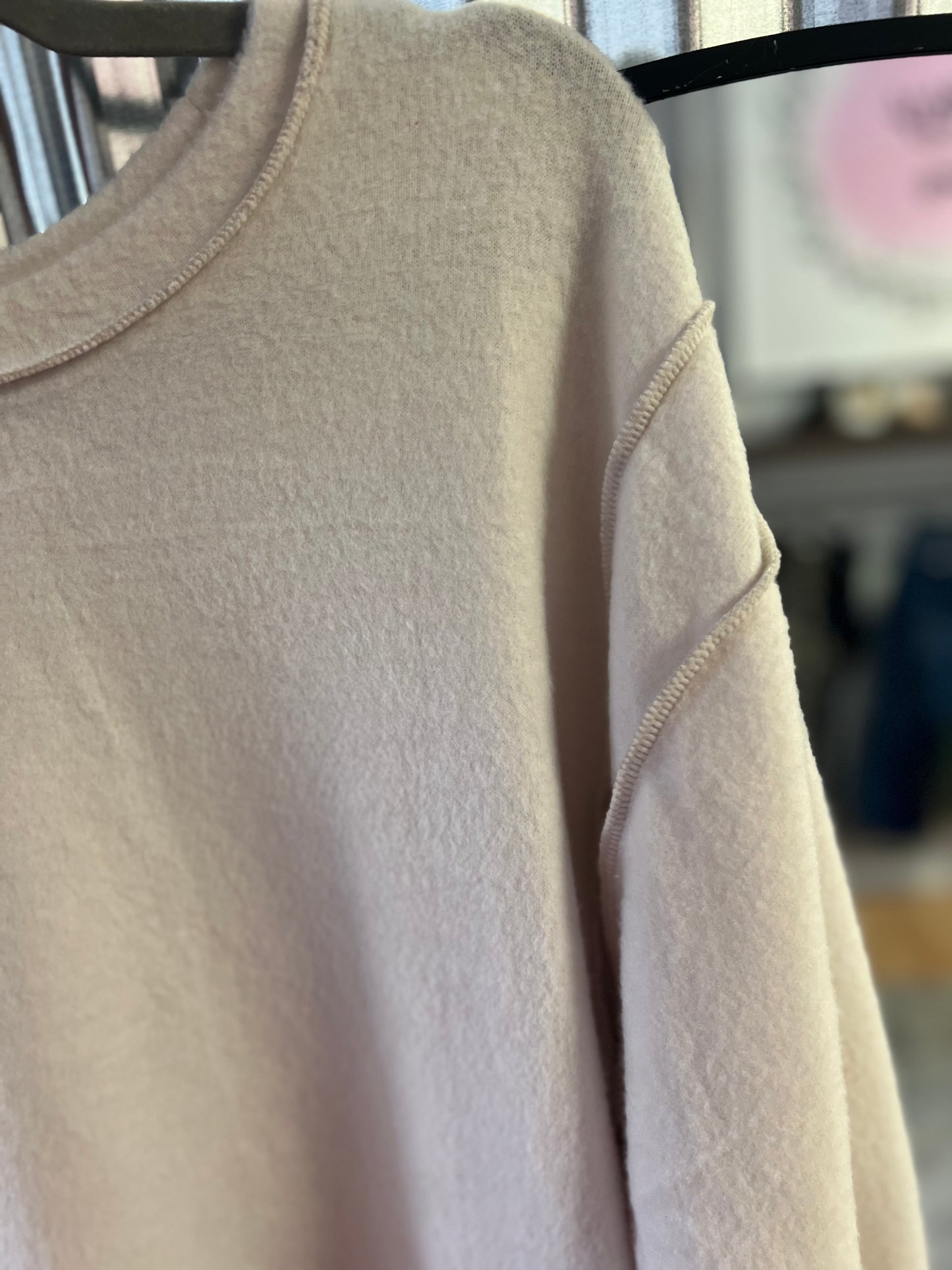 Hacci Oversized Sweater, Beige