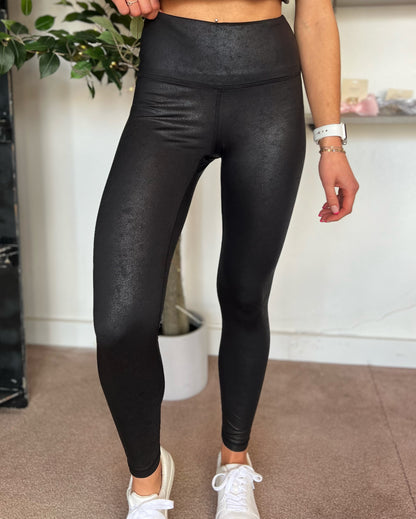 Faux Leather Pebble Leggings