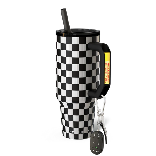 Thicc Buddy 40 | Black & White Checkered