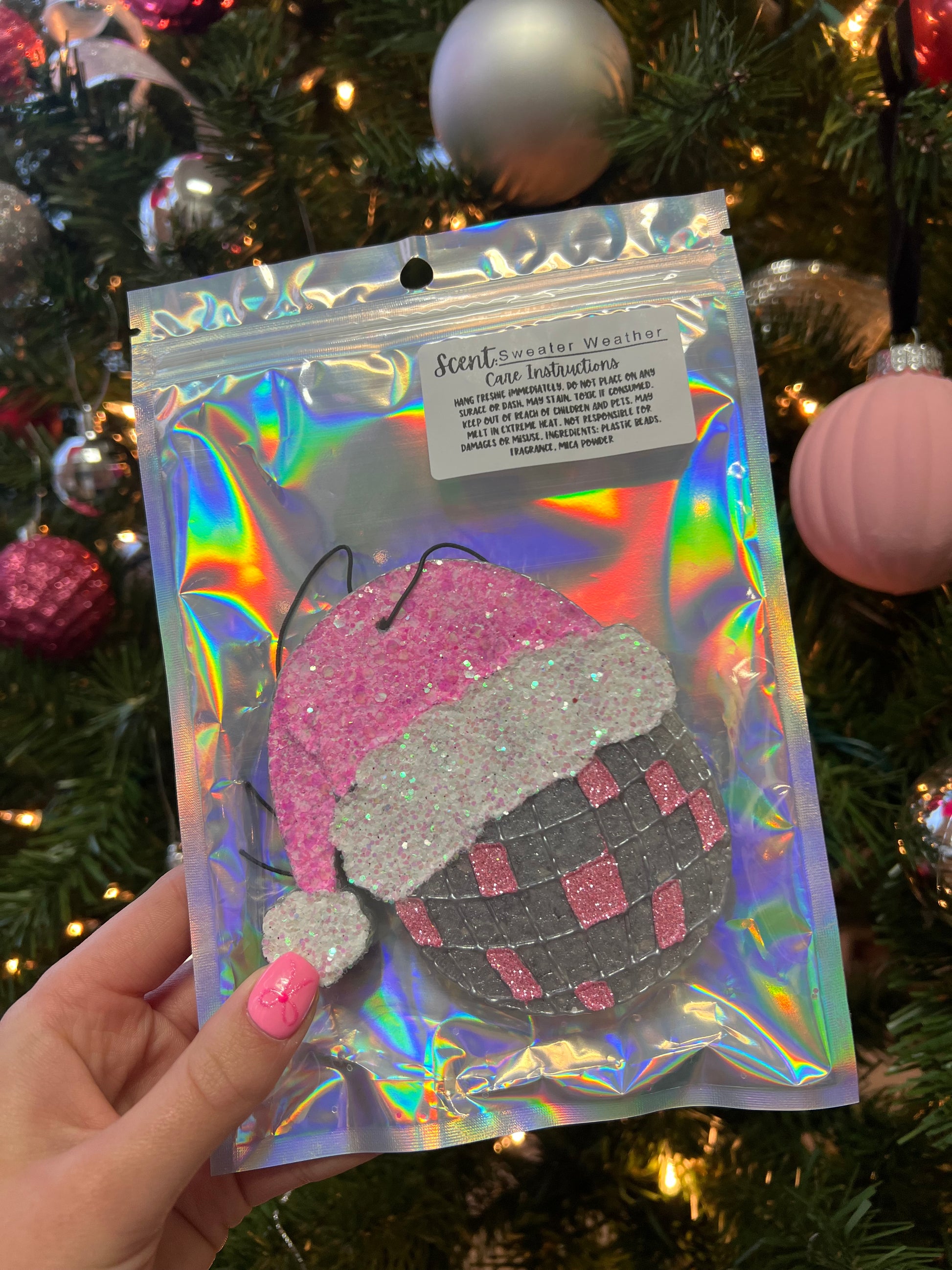 Disco Santa Freshie, Pink – Sassy Sisters Boutique LLC