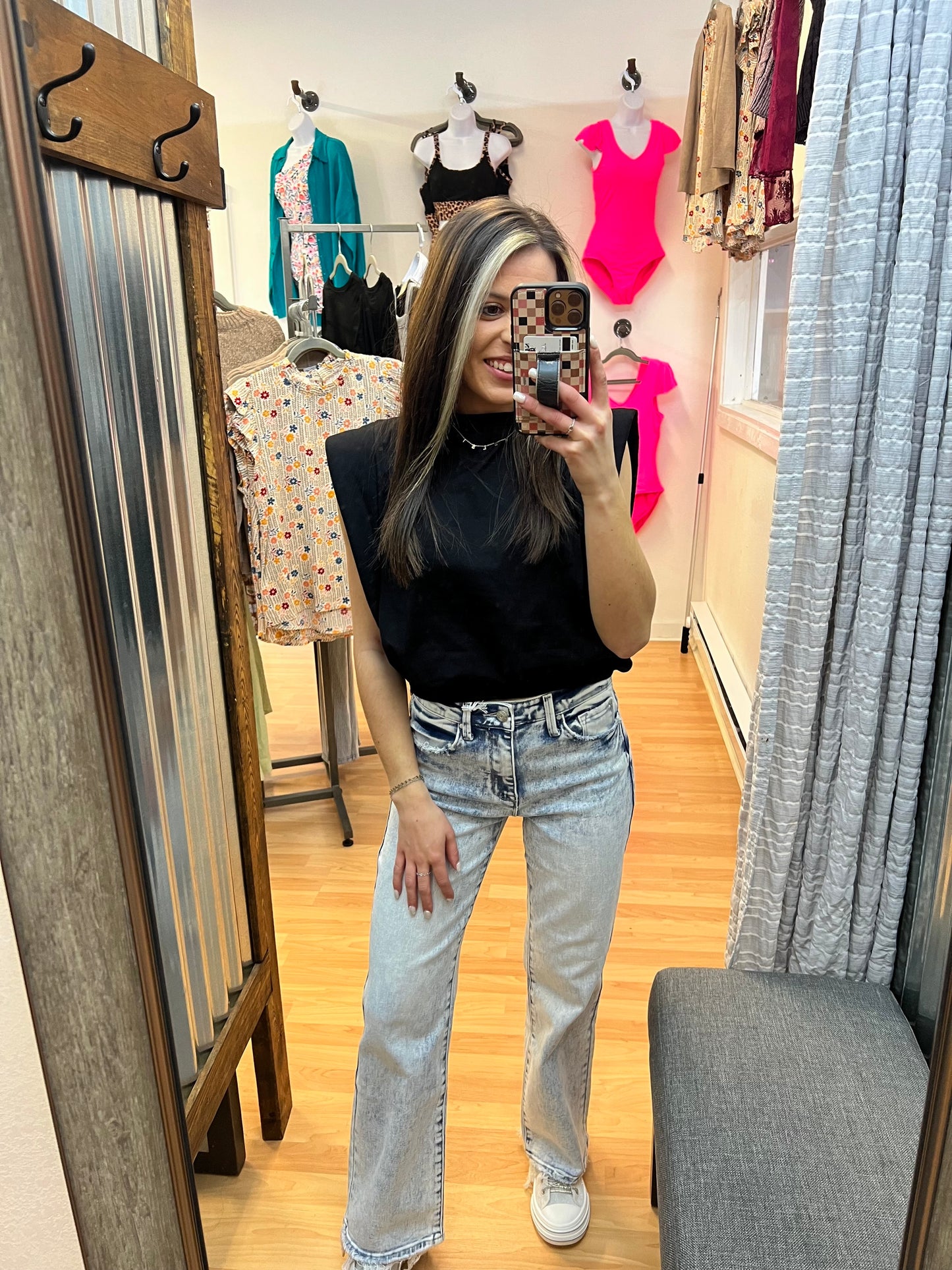 Cap Sleeve Top, Black