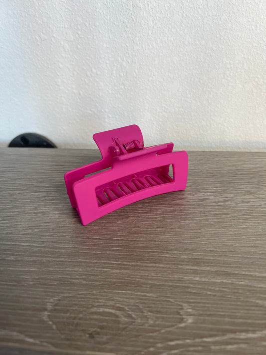 Effortless Hair Clip, Hot Pink