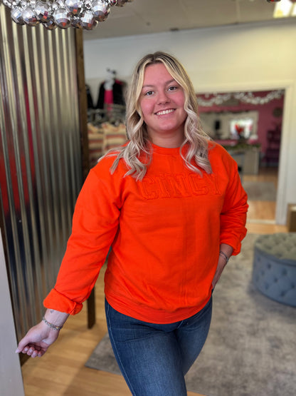 CINCY Applique Sweatshirt
