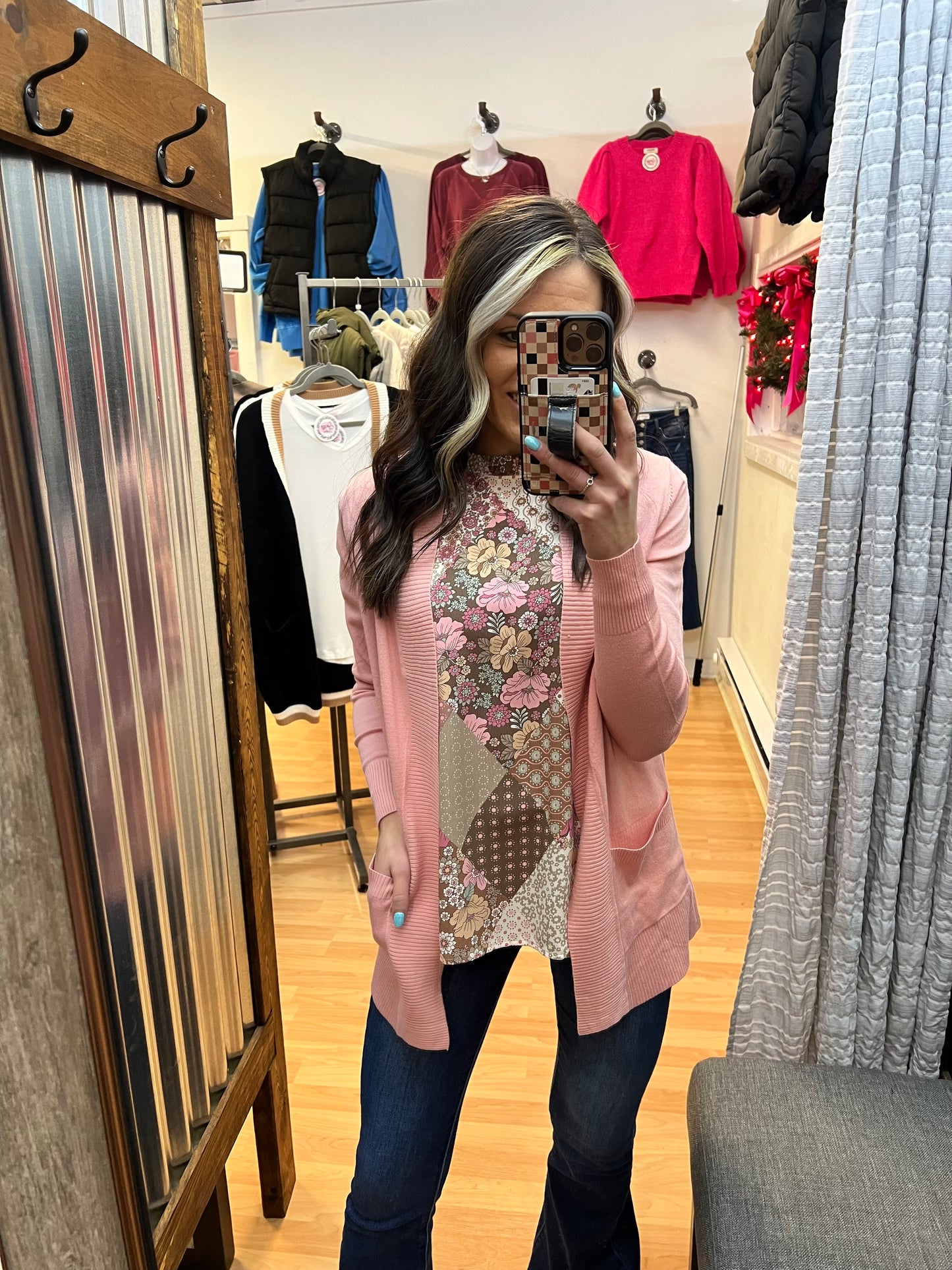 Timeless Cardigan, Dusty Pink