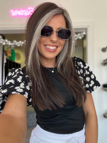 Shady Lady Sunglasses, Black/Gold