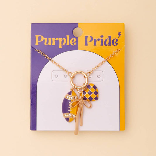 Purple Pride Charm Necklace
