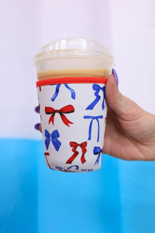 Patriotic Bow Drink Sleeve, 16-18oz