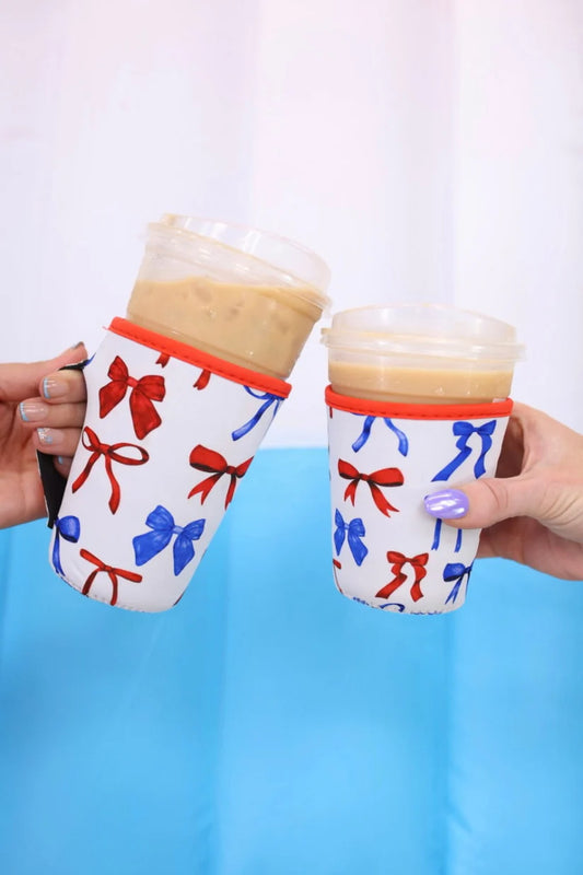 Patriotic Bow Drink Sleeve, 22-24oz