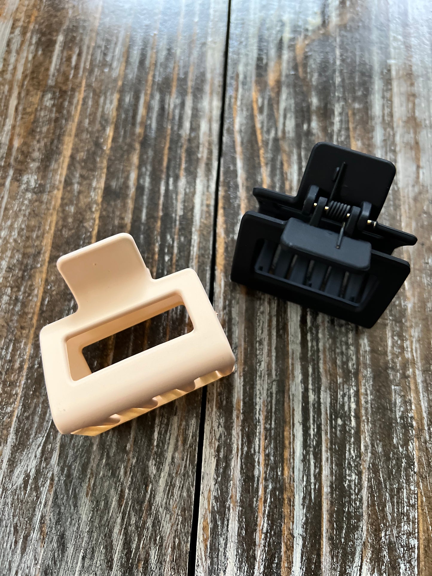 Mini Effortless Hair Clip, Cream